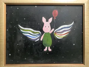 6F / 油彩 / 6000元  購買請洽 jenny@albin.net  ＊本次義賣所得將捐給關愛之家婦幼部及作為ELLA的溜冰訓練基金。