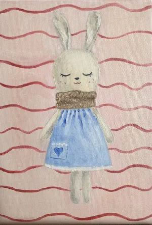 3F / 油彩 / 4000元  購買請洽 jenny@albin.net  ＊本次義賣所得將捐給關愛之家婦幼部及作為ELLA的溜冰訓練基金。