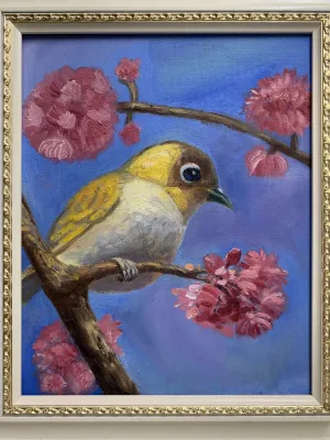 3F / 油彩 / 4000元  購買請洽 jenny@albin.net  ＊本次義賣所得將捐給關愛之家婦幼部及作為ELLA的溜冰訓練基金。