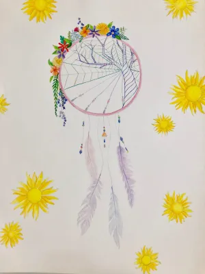  4K / 水彩 / 4500元  購買請洽 jenny@albin.net  ＊本次義賣所得將捐給關愛之家婦幼部及作為ELLA的溜冰訓練基金。